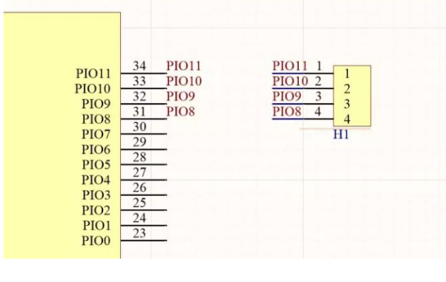 electrical connection with net label on schematic diagram