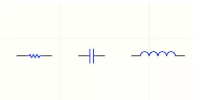 resistor capacitor inductor footprint in circuit board schematic diagram