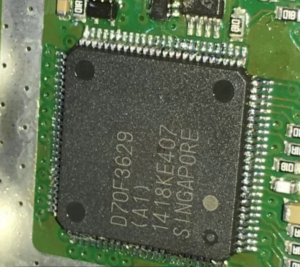 extrair o firmware MCU UPD70F3233M2GK bloqueado da Renesas de sua memória flash segura, a proteção por seu bit de fusível do microcontrolador UPD70F3233M2GK deve ser quebrada, e clonar a placa de circuito impresso;